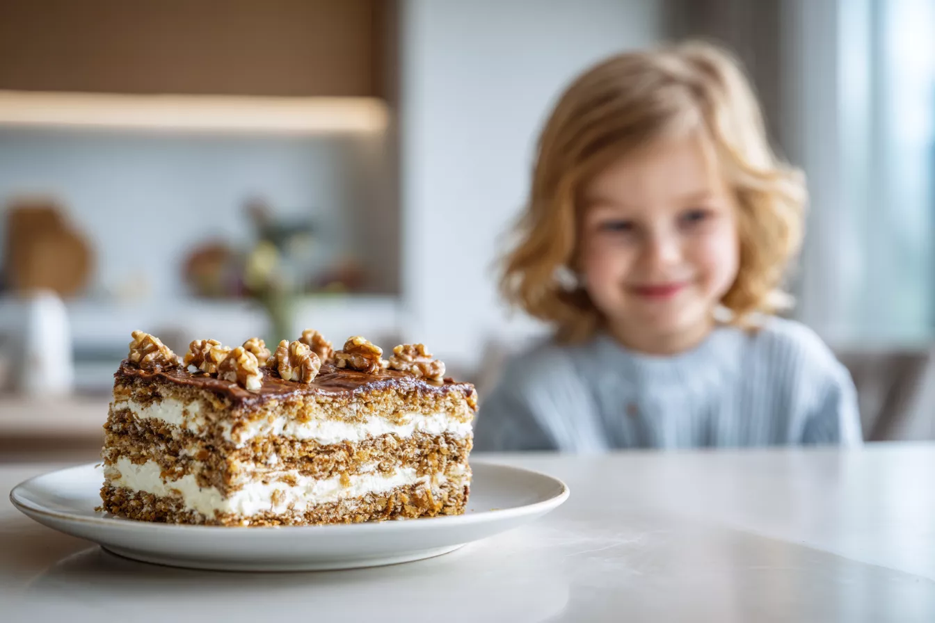 Торт «Мишка на севере» из 80-х: нежные коржи, крем и шоколадная глазурь — простой и очень вкусный