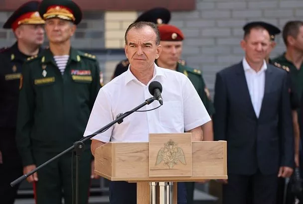 Губернатор Вениамин Кондратьев принял участие в открытии нового комплекса зданий подразделений Росгвардии в Анапе