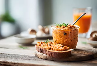 Беру морковку и грибы — готовлю вкусную икру, которую можно мазать на хлеб или подавать как гарнир