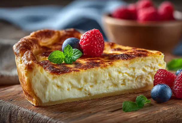 Пышный творожный пирог: быстрый и нежный десерт для всей семьи