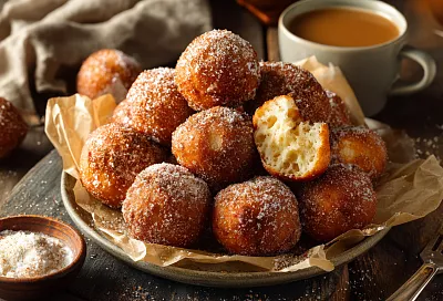 Творожные пончики за 15 минут: хрустящие снаружи, нежные внутри и тают во рту