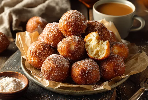 Творожные пончики за 15 минут: хрустящие снаружи, нежные внутри и тают во рту
