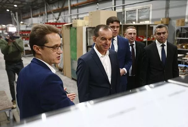 Губернатор Вениамин Кондратьев посетил одно из ведущих в Краснодарском крае производств пищевого оборудования