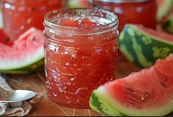 Варенье-пятиминутка из арбуза с мякотью: самый быстрый рецепт на зиму 