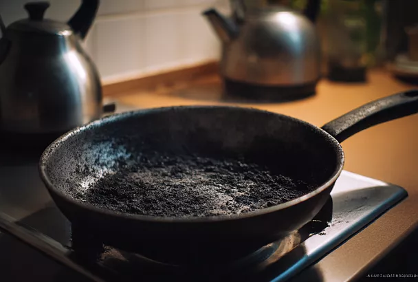 Как отмыть сильный нагар со сковороды и кастрюль за 10 минут