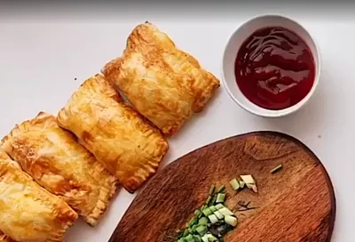 Беру тесто в магазине, 20 минут — и вкусные, хрустящие слойки с ветчиной и сыром на столе: очень быстро и просто