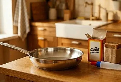 Сода, мыло и клей: как отчистить сковороду от нагара