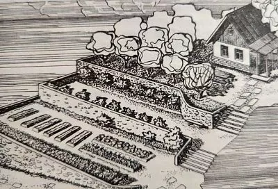 Поставил такую стенку на своем участке, и сохранил плодородный слой, больше не вымывается