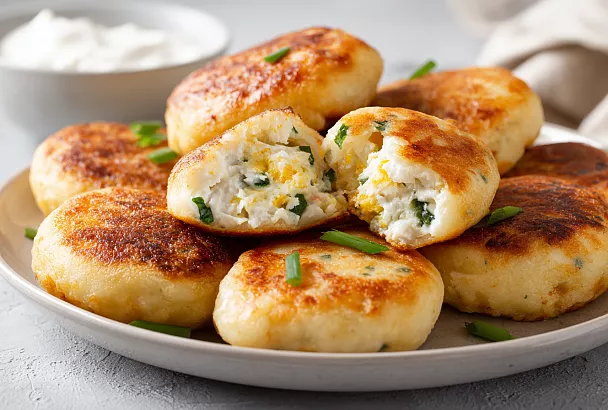 Ленивые пирожки из творога за 5 минут: белковые, сочные и почти без муки — идеальный завтрак