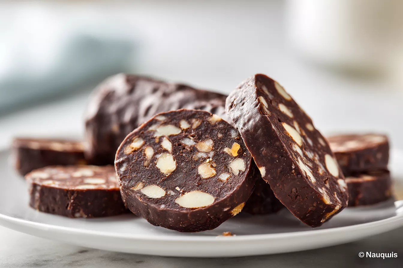 Шоколадная колбаса как в СССР: вкус детства за 15 минут — простой и очень вкусный десерт