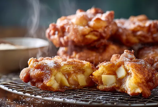 Хрустящие яблочные буньюэлос: испанские пончики к осеннему чаю