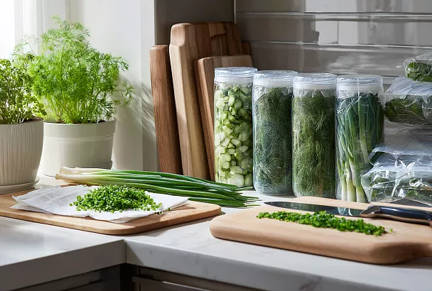 Зелень на всю зиму: простой способ заморозки без потери аромата