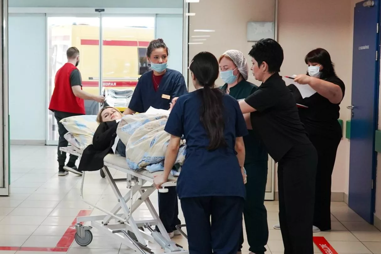 В Краевой клинической больнице №1 прошли учения по массовому поступлению пострадавших с политравмами