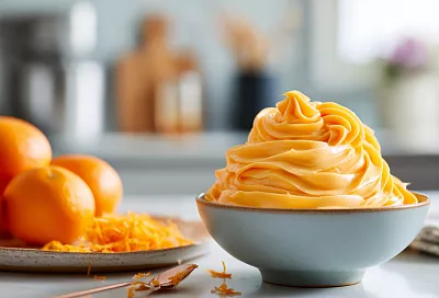 Бюджетный крем мечты для десертов – заменяю дорогие ингредиенты апельсиновым курдом и получаю глянцевый шедевр