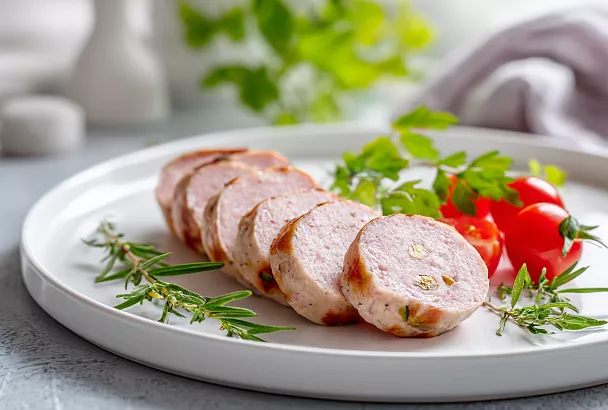 Домашняя куриная колбаса в стакане: нежная, сочная и очень вкусная