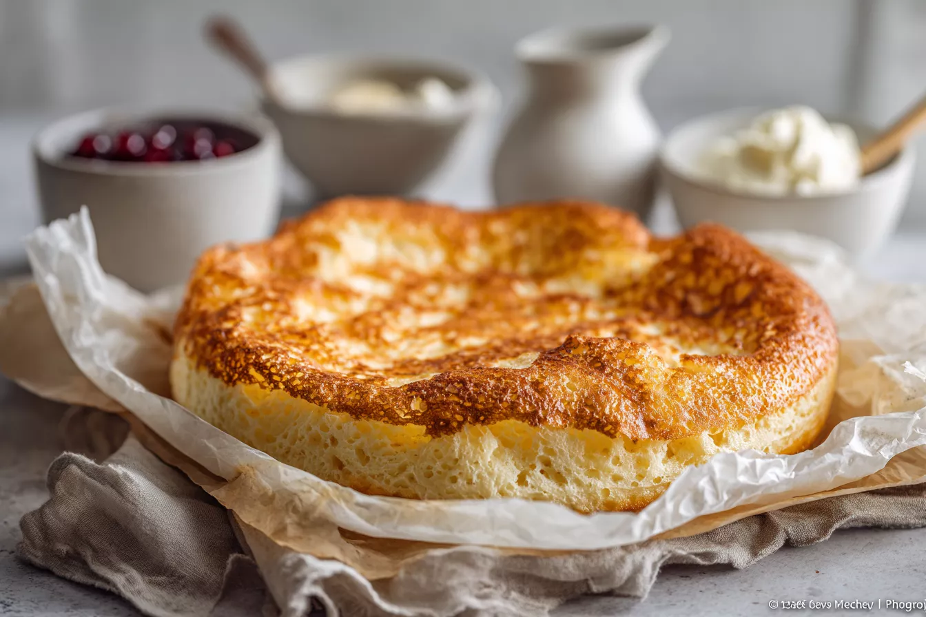 Ленивый финский блин: пышка на весь противень за 2 минуты