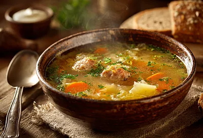 Капустняк с квашеной капустой: наваристый суп, который согреет в любой холод