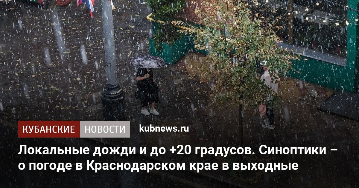 Локальные дожди и до +20 градусов. Синоптики – о погоде в Краснодарском крае в выходные