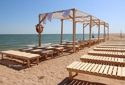 В станице Голубицкой Темрюкского района благоустроили пляж 