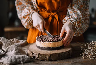 Торт орео с арахисовым муссом без духовки