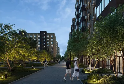 В поселке Южном возводят новый жилой комплекс «История 3» с собственным паркингом и детским садом