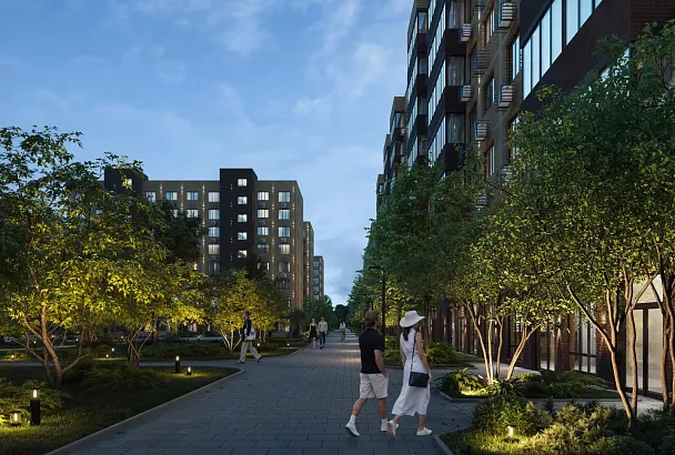 В поселке Южном возводят новый жилой комплекс «История 3» с собственным паркингом и детским садом