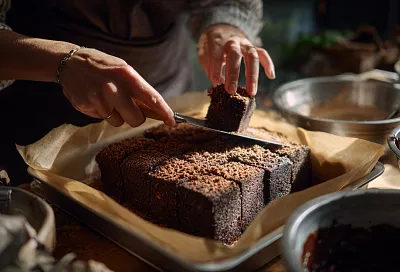 Торт «Панчо» для большой компании: сочный шоколадный бисквит, фруктовая начинка и стабильный сырный крем