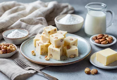 Узбекская сладость из 3 ингредиентов: нежные плитки, как белый шоколад