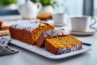 Морковный пирог с апельсиновой цедрой и пряностями: сочный, ароматный и тает во рту