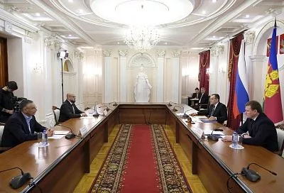 Губернатор Кубани Вениамин Кондратьев встретился с генеральным директором филиала ПАО «Россети» – МЭС Юга Алексеем Мальцевым