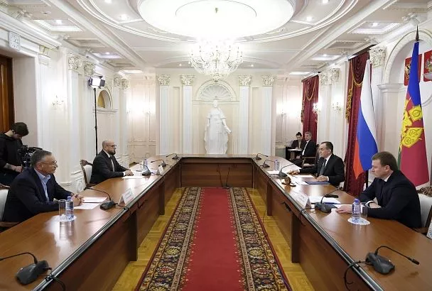 Губернатор Кубани Вениамин Кондратьев встретился с генеральным директором филиала ПАО «Россети» – МЭС Юга Алексеем Мальцевым