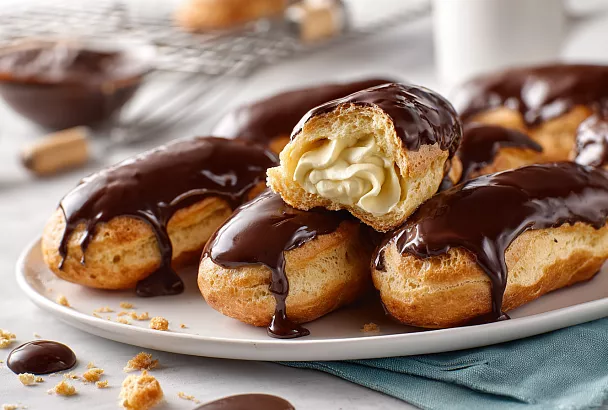 Непревзойдённые заварные эклеры с нежным кремом – родные будут в восторге