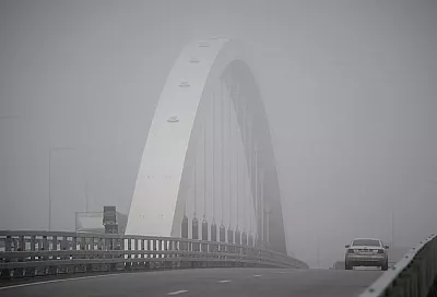 Густой туман накрыл Краснодар