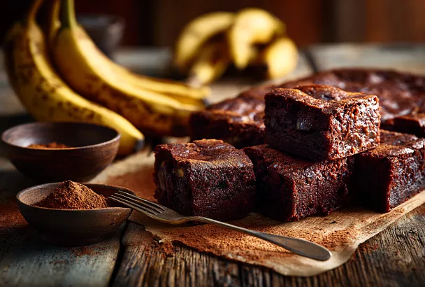 Брауни из 3 ингредиентов, от которого невозможно оторваться: влажный, шоколадный и всего 5 минут на приготовление!