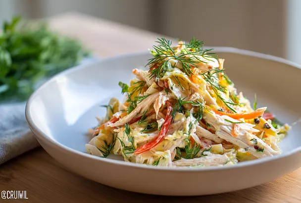 Ацецили: мясной салат с редькой и квашеной капустой