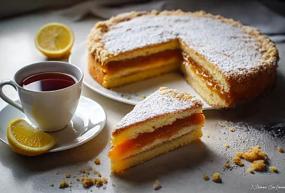 Рассыпчатый пирог «Бедный студент» с джемом, который всегда был на столе в 80-е