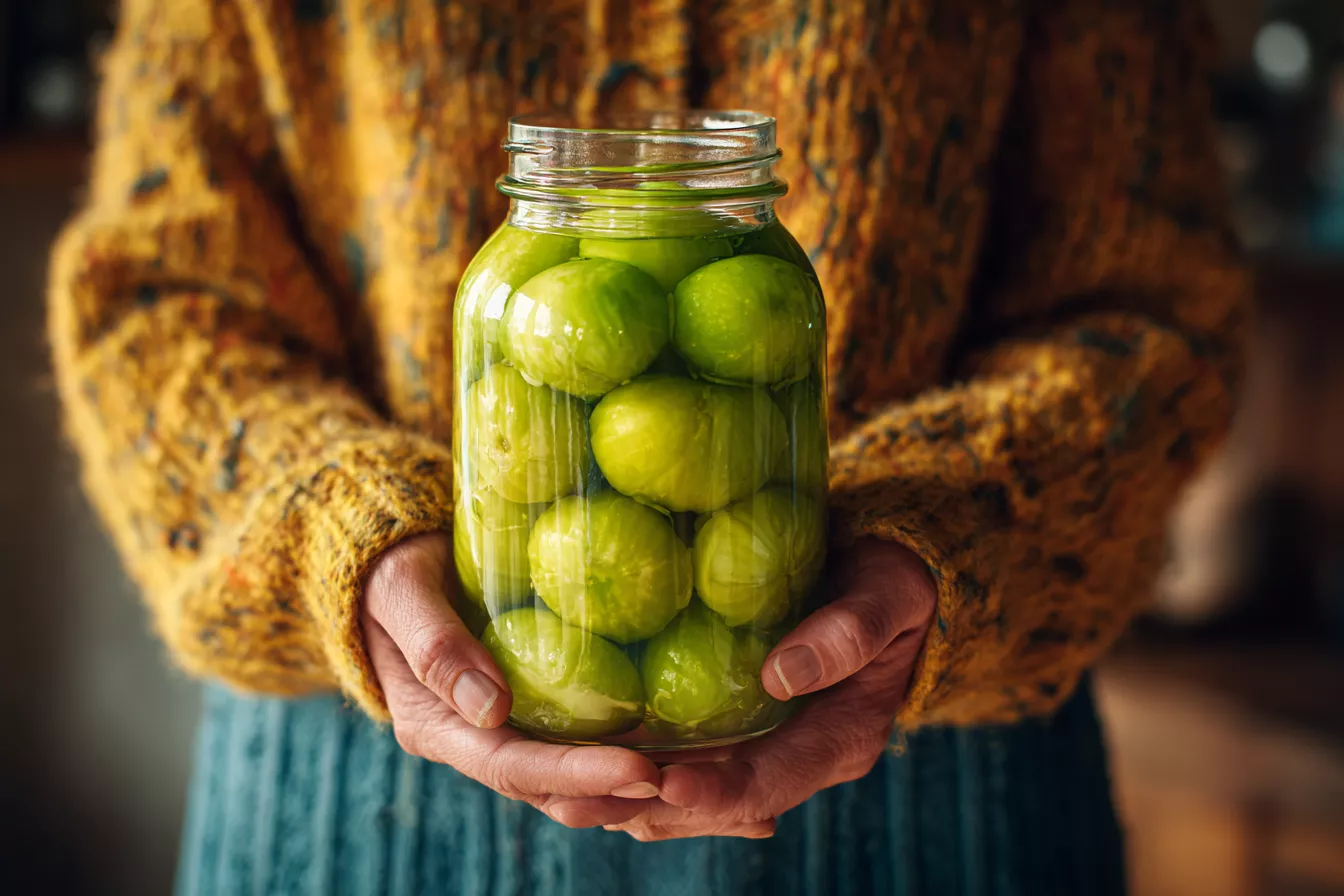 Ароматные маринованные зеленые помидоры: зимний хит