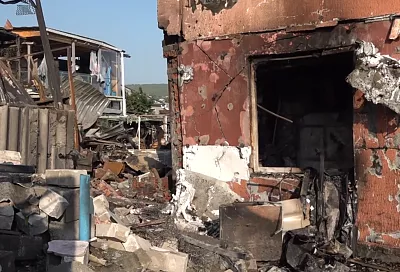 Опубликованы кадры последствий ночной атаки БПЛА в Новороссийске