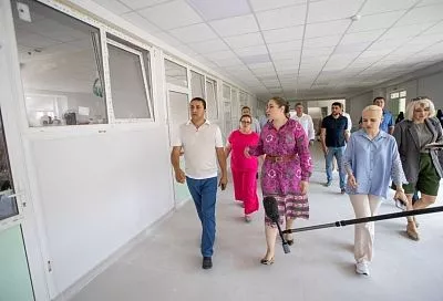 В станице Гостагаевской Анапы завершается капремонт школы № 15 