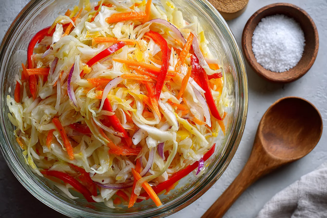 Маринованная капуста за одну ночь – хрустящая, яркая, домашние от нее в восторге