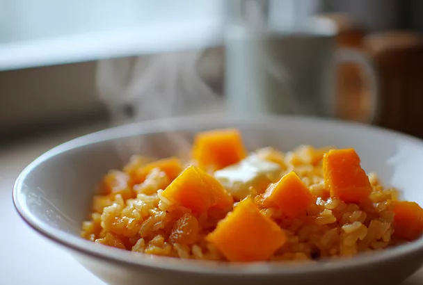 Тыквенная каша с рисом и изюмом: просто, нежно, по-домашнему