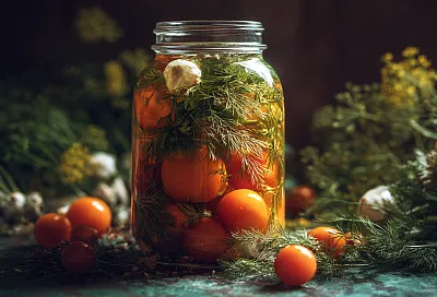 Квашу помидоры с горчичным порошком — через 2 недели идеальная закуска, хруст и аромат