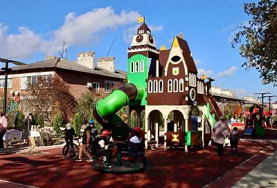 Сквер в Гулькевичском районе благоустроили по нацпроекту