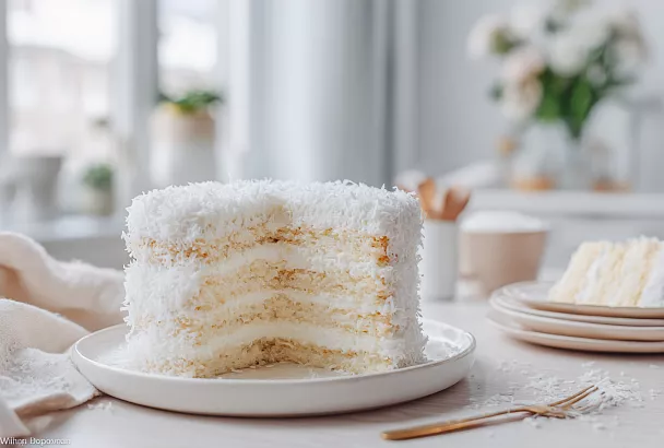 Нежнейший торт «Рафаэлло»: кокосовый рай за 30 минут — тает во рту