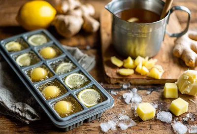 Имбирный чай без хлопот: делаем кубики-«заготовки»