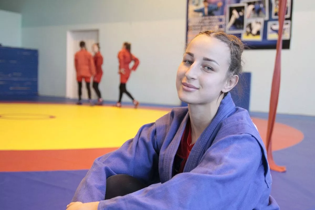 Анастасия Гончарова, чемпионка Европы по самбо, воспитанница Валентины Козловой.