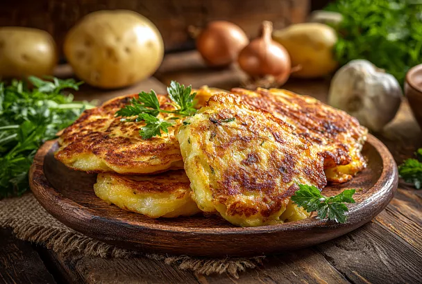 Куриные драники с картошкой: нежно, сочно и очень вкусно