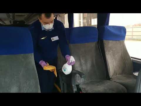 Санитарная обработка общественного транспорта в Краснодаре