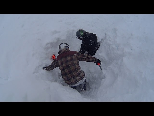 Спасение сноубордиста на Красной поляне