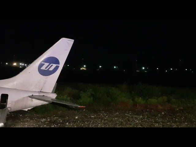 Самолет загорелся при посадке в аэропорту Сочи. 01.09.2018